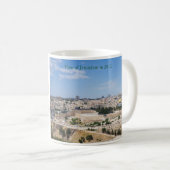 Aussicht auf die Altstadt von Jerusalem 2012 Kaffeetasse (VorderseiteRechts)