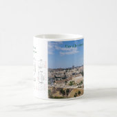 Aussicht auf die Altstadt von Jerusalem 2012 Kaffeetasse (Mittel)