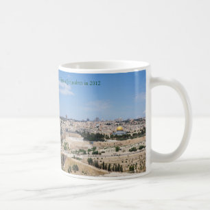 Aussicht auf die Altstadt von Jerusalem 2012 Kaffeetasse