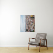 Aussicht auf die Altstadt von Lissabon und die Brü Wandteppich (Beispiel)