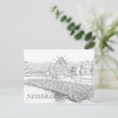 Aussicht auf die Altstadt von Nessebar Postkarte (Stehend Vorderseite)