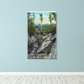 Aussicht auf die antike Gletscherschlucht Leinwanddruck (Insitu (Holzboden))