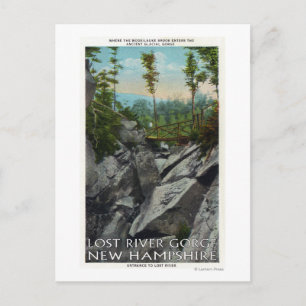 Aussicht auf die antike Gletscherschlucht Postkarte