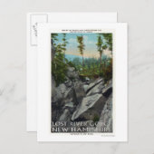 Aussicht auf die antike Gletscherschlucht Postkarte (Vorne/Hinten)