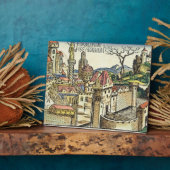 Aussicht auf die antike Stadt Babylon, vom Nure Fotoplatte (Seite)