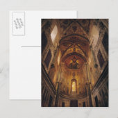 Aussicht auf die Apsis mit dem Christ Pantocrator Postkarte (Vorne/Hinten)