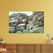 Aussicht auf die aufsteigende Riesenfelswanderung  Leinwanddruck (Insitu (Wohnzimmer))