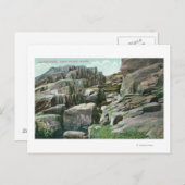 Aussicht auf die aufsteigende Riesenfelswanderung  Postkarte (Vorne/Hinten)