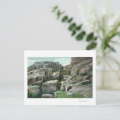 Aussicht auf die aufsteigende Riesenfelswanderung  Postkarte (Stehend Vorderseite)