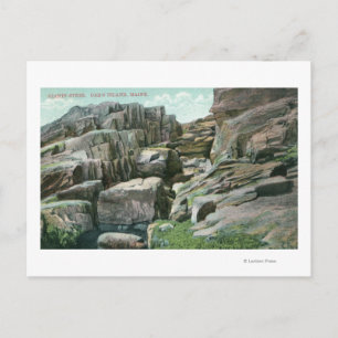 Aussicht auf die aufsteigende Riesenfelswanderung  Postkarte