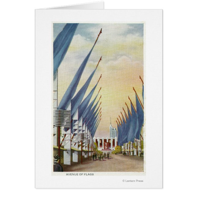 Aussicht auf die Avenue of Flags, Weltmesse 1934 (Vorne)