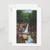 Aussicht auf die Bash-Bish Falls in der Nähe von G Postkarte (Vorne/Hinten)