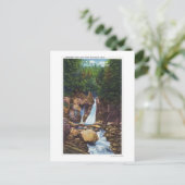 Aussicht auf die Bash-Bish Falls in der Nähe von G Postkarte (Stehend Vorderseite)