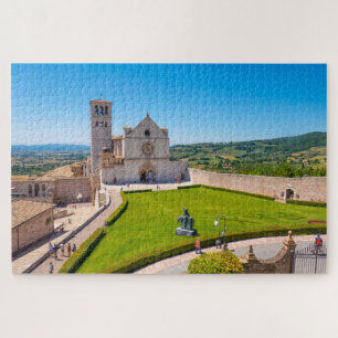 Aussicht auf die Basilika Saint Francis in Assisi, Puzzle