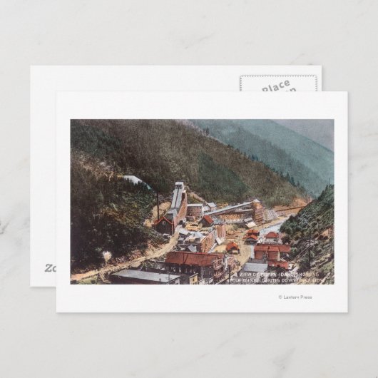 Aussicht auf die Bergstation des Hecla mit Blick a Postkarte (Vorne/Hinten)