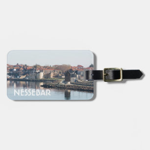 Aussicht auf die berühmte bulgarische Stadt Nesseb Gepäckanhänger
