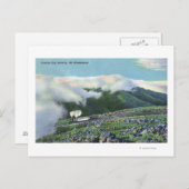 Aussicht auf die berühmte Zahnradbahn Postkarte (Vorne/Hinten)