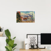 Aussicht auf die Bildung der Königin Victoria Rock Poster (Heimbüro)