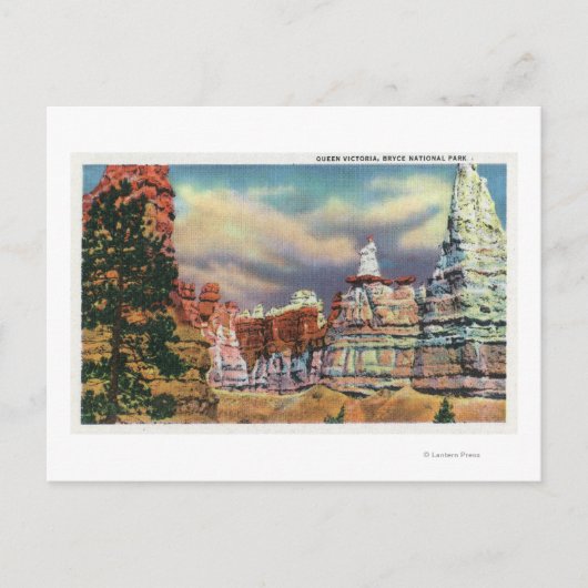 Aussicht auf die Bildung der Königin Victoria Rock Postkarte (Vorderseite)