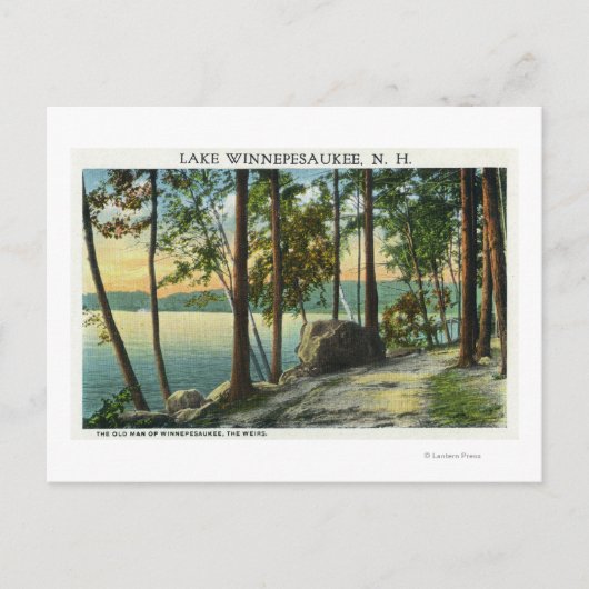 Aussicht auf die Bildung des alten Mannes Postkarte (Vorderseite)