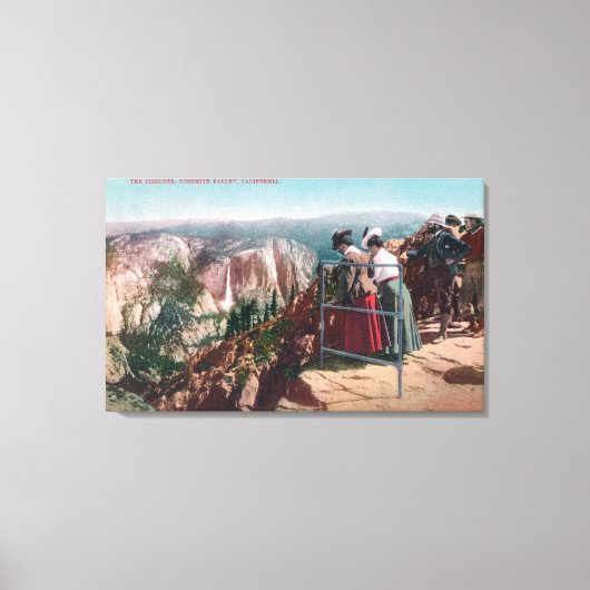 Aussicht auf die Brüche und das Yosemite-Tal Leinwanddruck (Vorderseite)