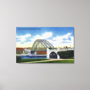 Aussicht auf die Brücke Notre Dame Leinwanddruck