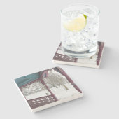 Aussicht auf die Bucht - Martha's Vineyard Steinuntersetzer (Seitenansicht)