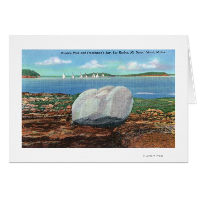 Aussicht auf die Bucht und den Balance-Felsen des  (Vorderseite (Horizontal))