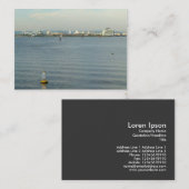 Aussicht auf die Bucht von Cardiff Visitenkarte (Vorne/Hinten)