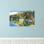 Aussicht auf die Bucht von Paradise und den Schwar Leinwanddruck (Insitu (Holzboden))