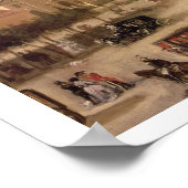 Aussicht auf die Calle de Alcala, Madrid (Öl auf L Poster (Ecke)