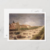 Aussicht auf die Calle de Alcala, Madrid (Öl auf L Postkarte (Vorne/Hinten)