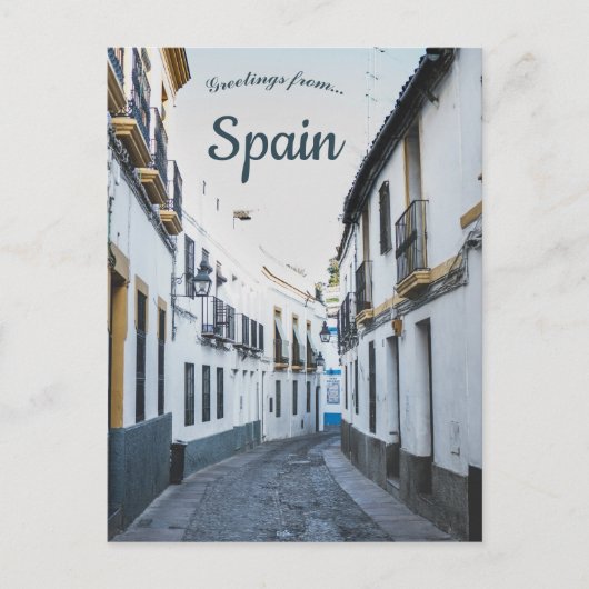 Aussicht auf die Calle Romero Córdoba Spanien Postkarte (Vorderseite)