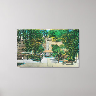 Aussicht auf die Capitola StepsCapitola, CA Leinwanddruck