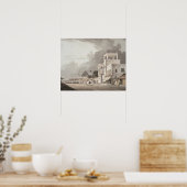 Aussicht auf die Chitpore Road, Kalkutta, Teller I Poster (Küche)