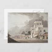 Aussicht auf die Chitpore Road, Kalkutta, Teller I Postkarte (Vorne/Hinten)