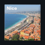 Aussicht auf die Côte d'Azur in Nizza, Frankreich Magnet<br><div class="desc">Aussicht auf die Côte d'Azur in Nizza,  Frankreich</div>
