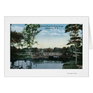 Aussicht auf die Creek-Brücke im Central Park