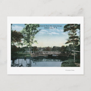 Aussicht auf die Creek-Brücke im Central Park Postkarte