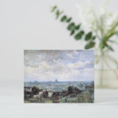 Aussicht auf die Dächer von Paris Van Gogh Fine Ar Postkarte (Stehend Vorderseite)