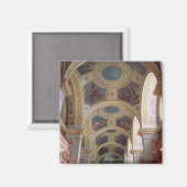 Aussicht auf die Decke der Bibliothek mit Coffered Magnet (Vorderseite/Rückseite)