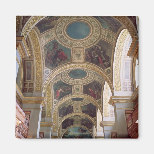 Aussicht auf die Decke der Bibliothek mit Coffered Magnet (Vorne)