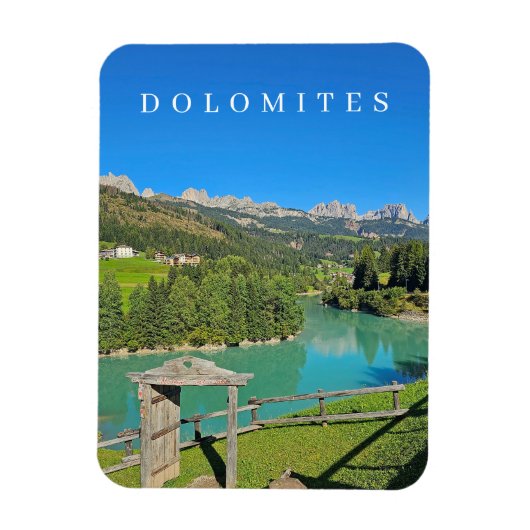 Aussicht auf die Dolomiten im Kühlschrankmagnet vo Magnet (Vertikal)