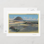 Aussicht auf die Dünen von Sand an der Küste Postkarte (Vorne/Hinten)