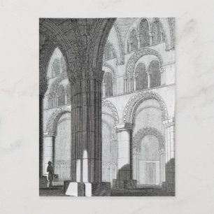 Aussicht auf die Durham Kathedrale Nave Postkarte