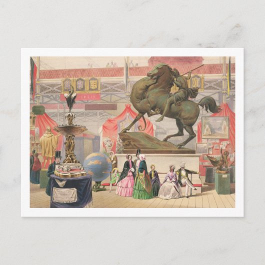 Aussicht auf die East Nave des Crystal Palace mit  Postkarte (Vorderseite)