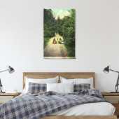 Aussicht auf die Einheimischen im Indischen Fluss  Leinwanddruck (Insitu (Schlafzimmer))