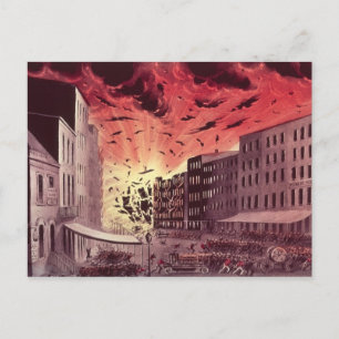 Aussicht auf die entsetzliche Explosion am Großen  Postkarte