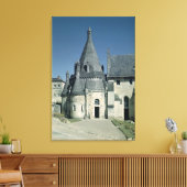 Aussicht auf die Evrault-Tour Leinwanddruck (Insitu (Wohnzimmer))