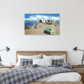 Aussicht auf die Fähre am Pier Leinwanddruck (Insitu (Schlafzimmer))